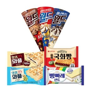 콘,샌드류 아이스크림 7종 12개 골라담기 월드콘 빵빠레 잇츠와플 ...
