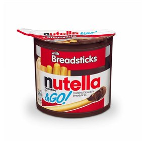 [해외직구]누텔라 앤고 헤이즐넛 스프레드 브레드스틱 52g 24팩 Nutella N Go Hazelnut Spread Breadsticks 1.8oz