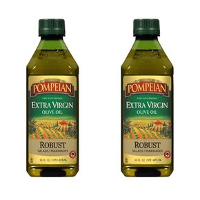 [해외직구]폼페이안 엑스트라버진 올리브오일 473ml 2팩 Pompeian Robust Extra Virgin Olive Oil 16oz