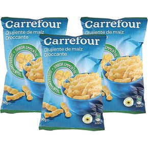 Carrefour 까르푸 크리스피 콘 에피타이저 치즈 맛 90g 3팩