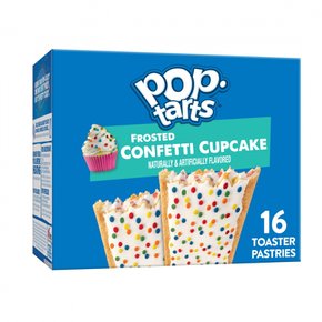 [해외직구] PopTarts  PopTarts  토스터  페이스트리  서리로  덥은  색종이  조각  컵케이크  765g  16개