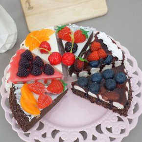 레써니 예쁜 조각케익 냉장고자석 귀여운 푸드 마그넷 6P 기념품 소품 삼각
