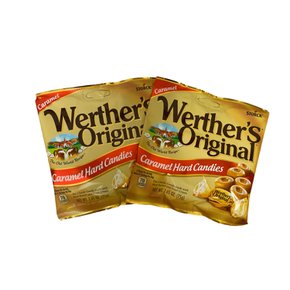 Werther`s Original스톡 웨더스 오리지널 캐러멜 하드 캔디, 봉지 2개, 각 75g