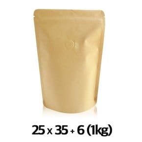 이지포장 종이 크라프트 스탠드 지퍼백 원두 커피 봉투 1kg 50매 아로마 밸브