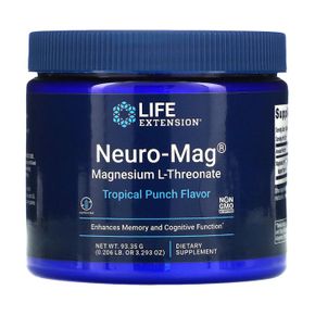 Neuro-Mag 마그네슘 L-트레온산 트로피컬 펀치맛 93.35g(3.293oz)