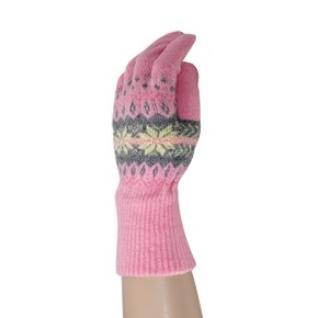 따뜻하고 가벼운눈꽃무늬 여성 손가락 겨울 장갑-1매 0021aw