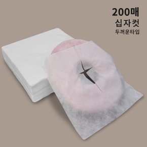 일회용부직포커버/부직포베개시트(200매) 두꺼운타입십자컷-한국