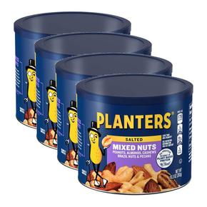 [해외직구] 플랜터스 솔티드 믹스넛 견과류 292g 4팩 Planters Mixed Nuts 10.3oz