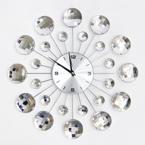크리스탈 벽시계 벽걸이시계 저소음시계 인테리어시계 시계 엔틱시계