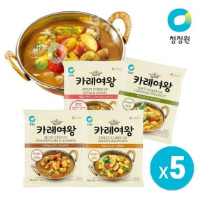 [청정원] 카레여왕 108g x 5개  4종 택1/마늘/망고/치즈/애플