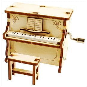 오르골 목재 입체퍼즐 - 영공방 피아노(수동)