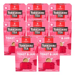 테일러 오브 헤로게이트 요크셔 티 브렉퍼스트 토스트 앤 잼 브루 티 40티백 8팩 Yorkshire Tea