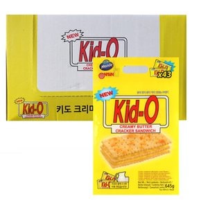 KID-O 키도 키드오 크래커 과자 크리미 버터 쿠키 15gx43개입x5개 1박스