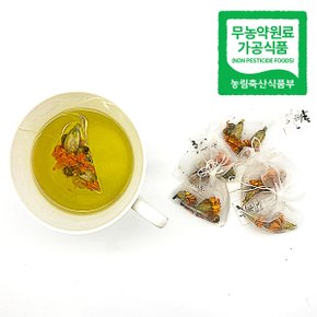 [무농약] 전남 여수 국화메리골드수제티백 1.2g(30개입,특대)