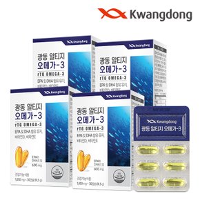 알티지 오메가3 비타민E 30캡슐 4박스 / 비타민D 혈행 눈건조개선