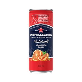 산펠레그리노 탄산음료 아란시아타 로사 레드오렌지 330ml 캔 24개 1박스