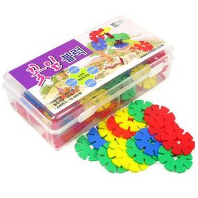 E3꽃잎블럭 60pcs 어린이집 유치원 생일선물 아기장난감 유아블록 아동영아교구 어린이날선물[28577722]