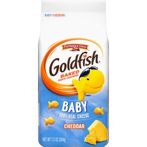 Goldfish골드피쉬  아기  체다  크래커  스낵  크래커  204.1g  가방