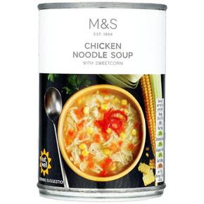 [해외직구] M&S 앰엔에스 치킨 누들 스프 위드 스위트콘 통조림 400g