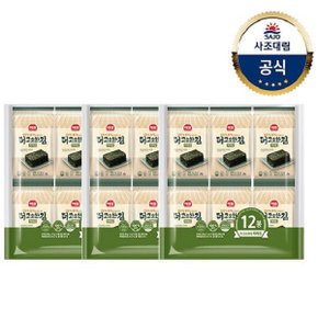 해표 더 고소한 파래김 총36봉 (12봉x3개)/도시락김/식탁김