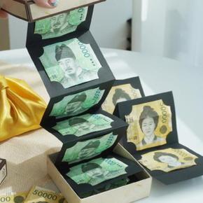 돈나오는 용돈 병풍 홀더 박스 재료 이벤트 만들기 현금 선물 어버이날 3type X ( 4매입 )