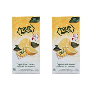 True Lemon crystallized lemon 트루레몬 레몬 쉐이크 레몬에이드 분말 100개입 X 2팩