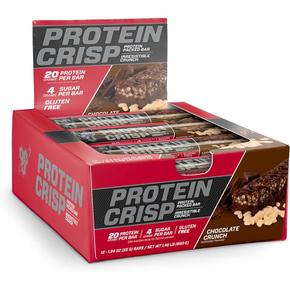 [해외직구]비에스엔 프로틴 크립스바 초콜릿 크런치 57g 12입/ BSN Protein Bar Crisp Chocolate Crunch 2oz
