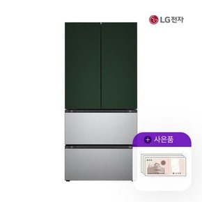 [렌탈] LG 오브제 김치톡톡 491L 그린실버 Z492SGS171E 월95000원 5년약정