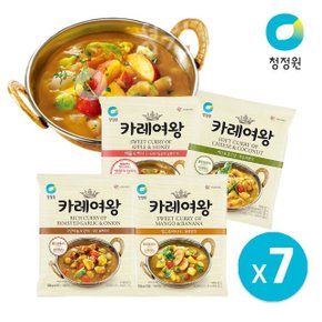 [청정원] 카레여왕 108g x 7개  4종 택1/마늘/망고/치즈/애플