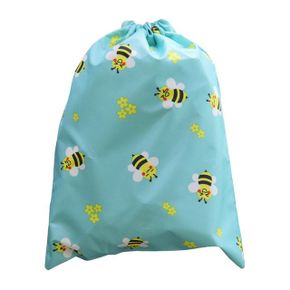 보조백 보조가방 더해피 다용도 조리개 가방 꿀벌 민트 파우치/에코백 X ( 2매입 )
