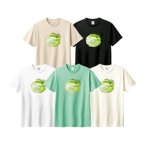 재미있는 야채 티셔츠 여름 17수 반팔티 (양상추)