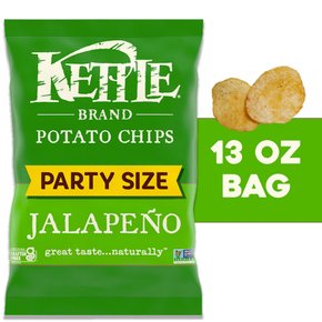 kettle brand케틀브랜드 감자칩, 할라피뇨 케틀 칩, 파티 크기, 368g