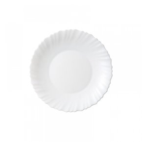 iwaki 돌나물 내열 유리 식기 접시 패미에트 실크화이트 중간 23cm