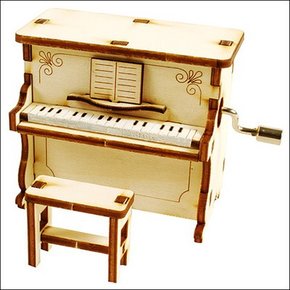 오르골 목재 입체퍼즐 영공방 피아노(수동)