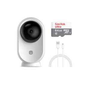 (세트)스마트 CCTV 홈카메라 EGG 프로 + 64메모리 + 3m케이블