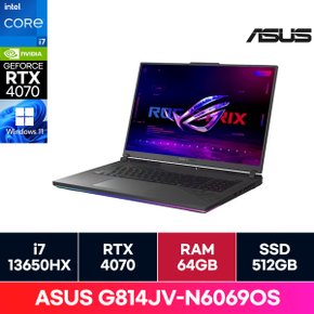 ASUS ROG G814JV-N6069OS 13세대 i7 13650HX RTX4060 게이밍노트북(WIN11/64G) on