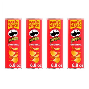 [해외직구]프링글스 오리지널 메가스택 감자칩 194g 4팩/ Pringles Original Mega Stack Potato Chips 6.8oz