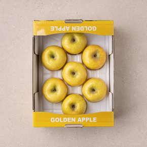 [당도선별] 황금사과 9입 이내, 2kg (박스)
