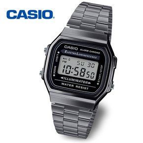 [정품] CASIO 카시오 A168WGG-1A 빈티지 레트로 공용 전자 메탈시계