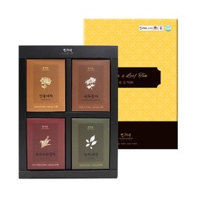 꽃잎차 4종 선물세트 1상자(20T) (+쇼핑백)