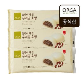 [올가] 우리밀 통단팥 호빵 (90gX4입)X3개