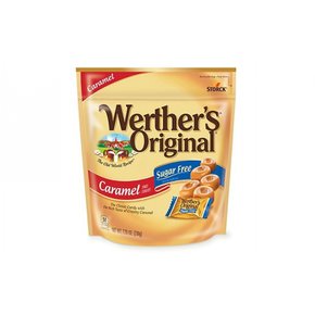 Werther`s Original스톡 웨더스 오리지널 슈가 프리 캐러멜 하드 캔디, 218g, 2팩