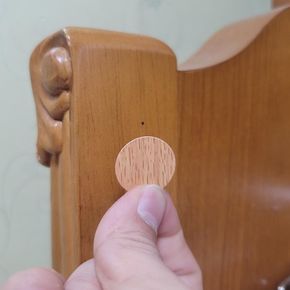 구멍 못자국스티커 중간갈색 흠집보수 나무무늬 무늬