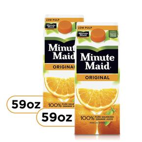 [해외직구] Minute Maid 미닛메이드 오리지널 오렌지 과일 주스 1.75L 2팩