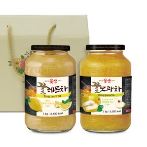 레몬 모과 꿀 과일 청 2종 차선물세트..