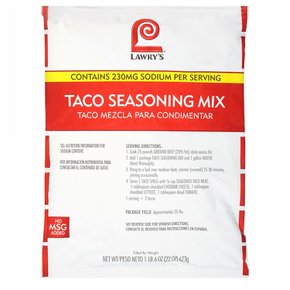 [해외직구]로리스 타코 시즈닝 믹스 623g / Lawry`s Taco Seasoning Mix 22oz