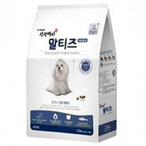 강아지밥 말티즈 치석 관절 1.2kg 건강백서 개 사료