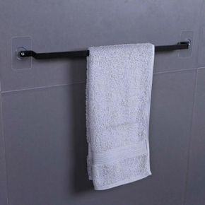 수건걸이블랙 욕실걸이부착식 X ( 2매입 )
