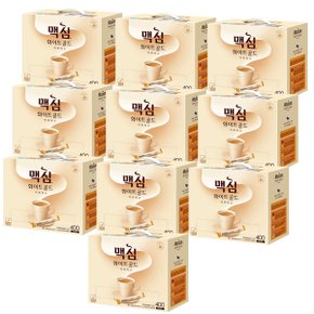 동서식품 맥심 화이트골드 400개 10박스 커피믹스 무지방우유함유 자일로스