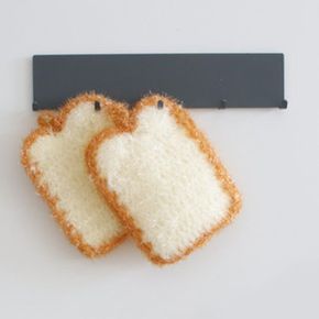 식빵수세미 부드러운 손 뜨개 수세미 주방 설겆이 X ( 3매입 )